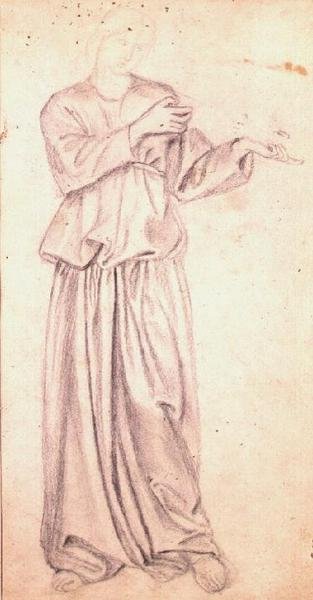 Fiatal nő lanttal alkotó: William Morris