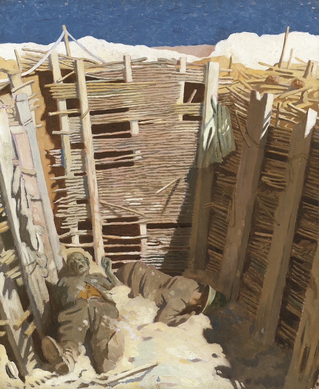 Holt németek az árokban alkotó: William Orpen