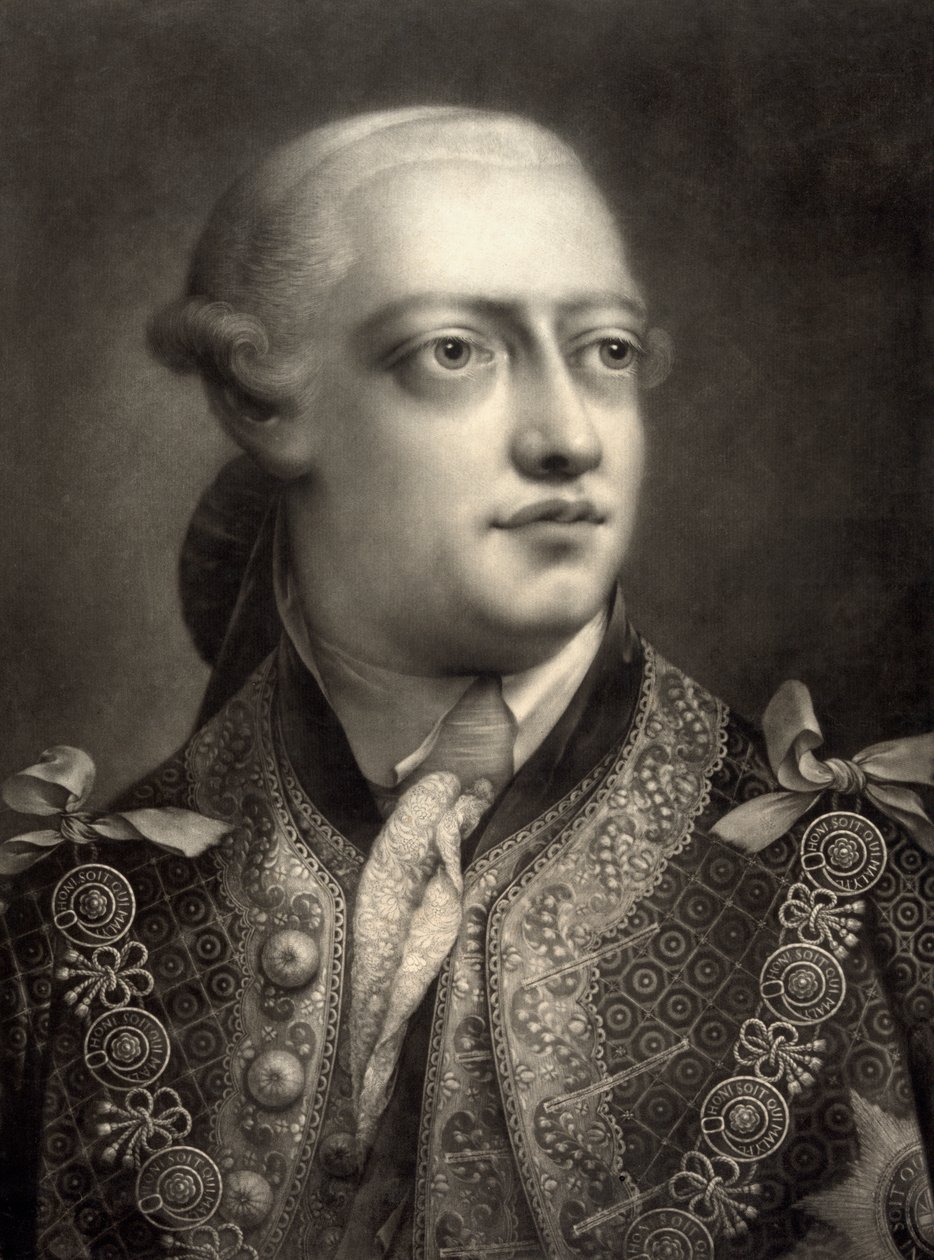 George III, Thomas Frye mezzotintája után alkotó: William Pether