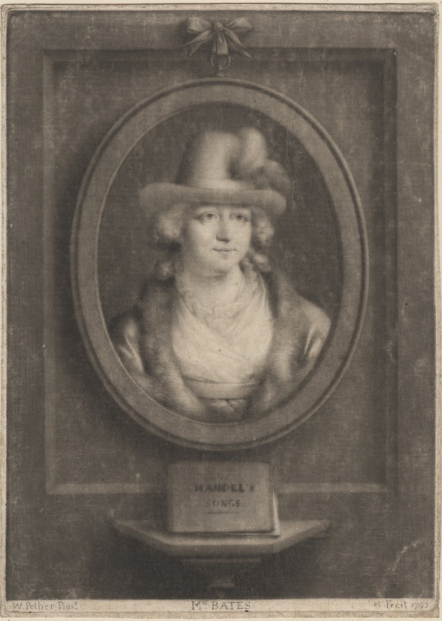Mrs. Bates, 1793 (mezzotint) alkotó: William Pether