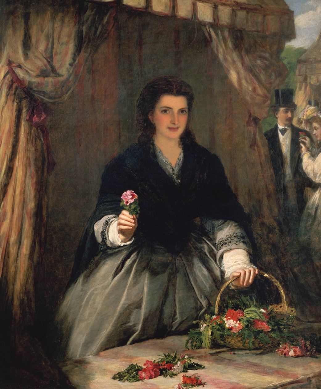 A virágárus, 1865 alkotó: William Powell Frith