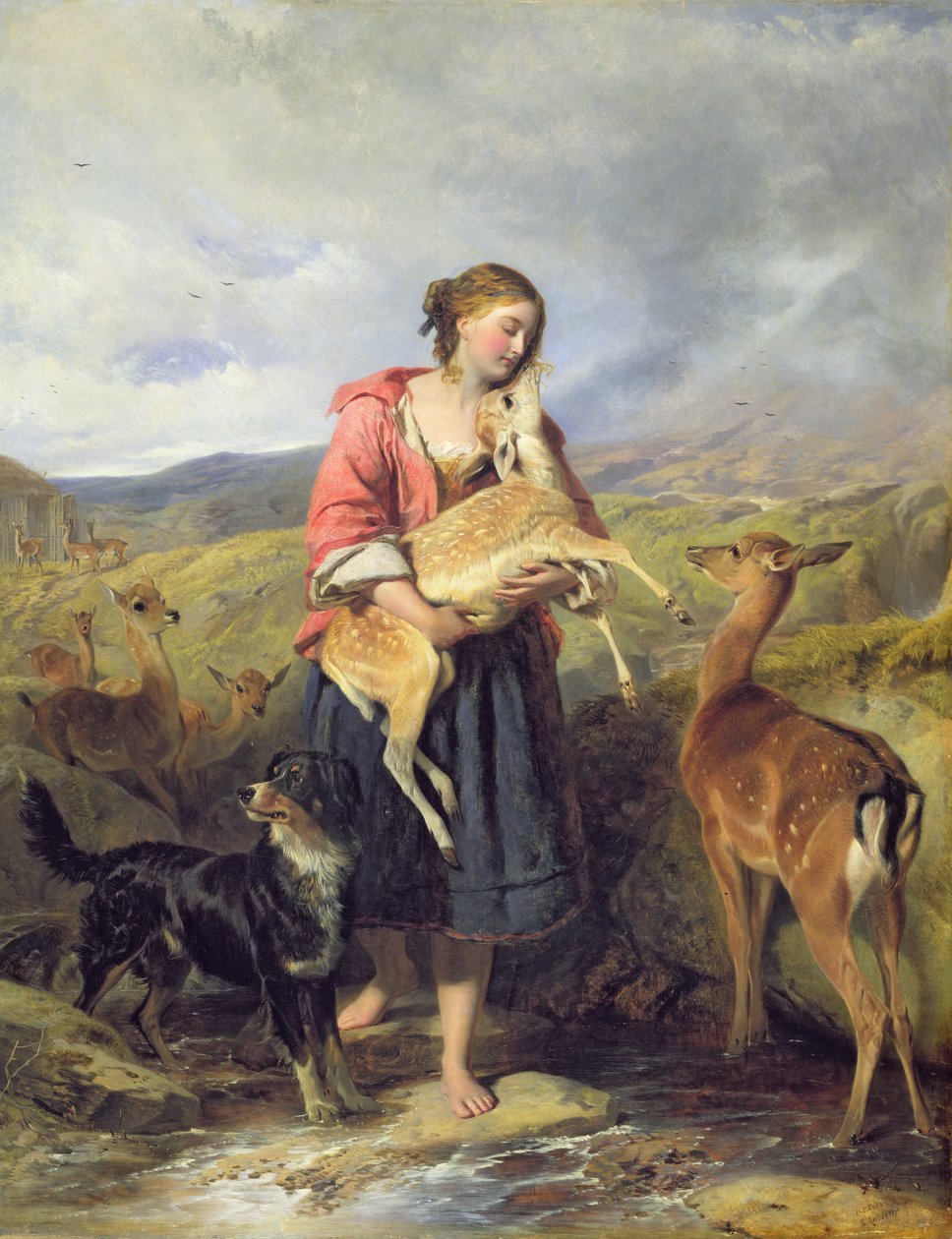 The Pet Fawn, 1860 alkotó: William Powell Frith