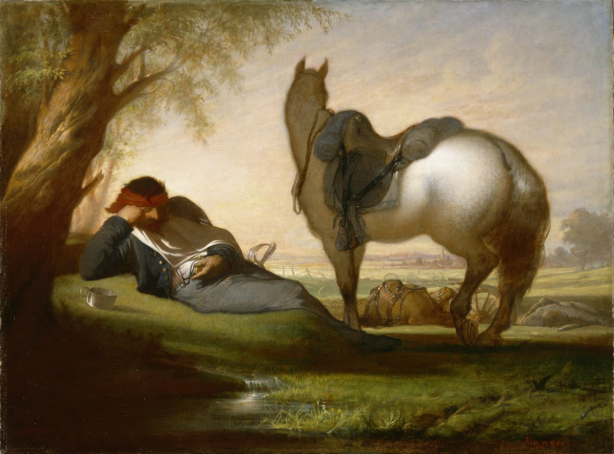 Polgárháborús jelenet, 1870-71 körül alkotó: William Rimmer