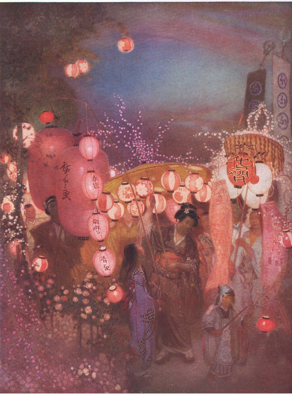 Japán fesztivál, Bibbys Annual, 1916-1917 alkotó: William Shackleton