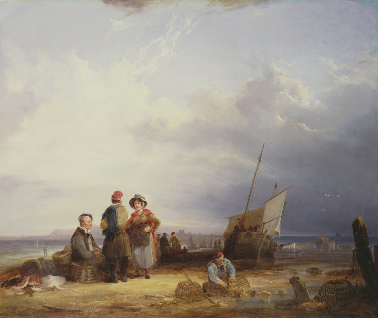 Homárcserepek javítása alkotó: William Shayer