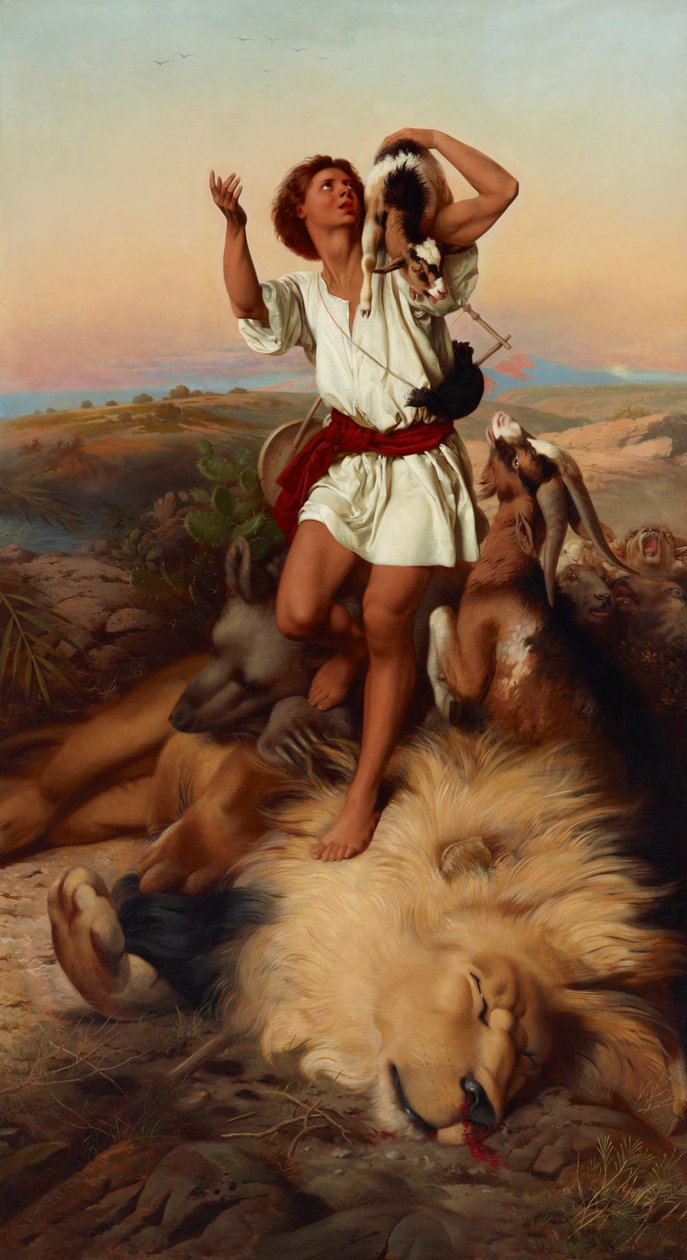 Davids első győzelme alkotó: William Strutt