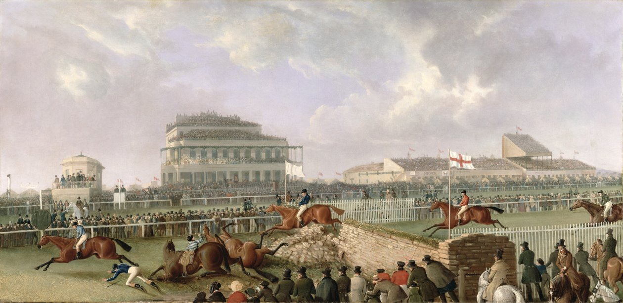 A Liverpool és a National Steeplechase Aintree-ben 1843, 1843 körül alkotó: William Tasker