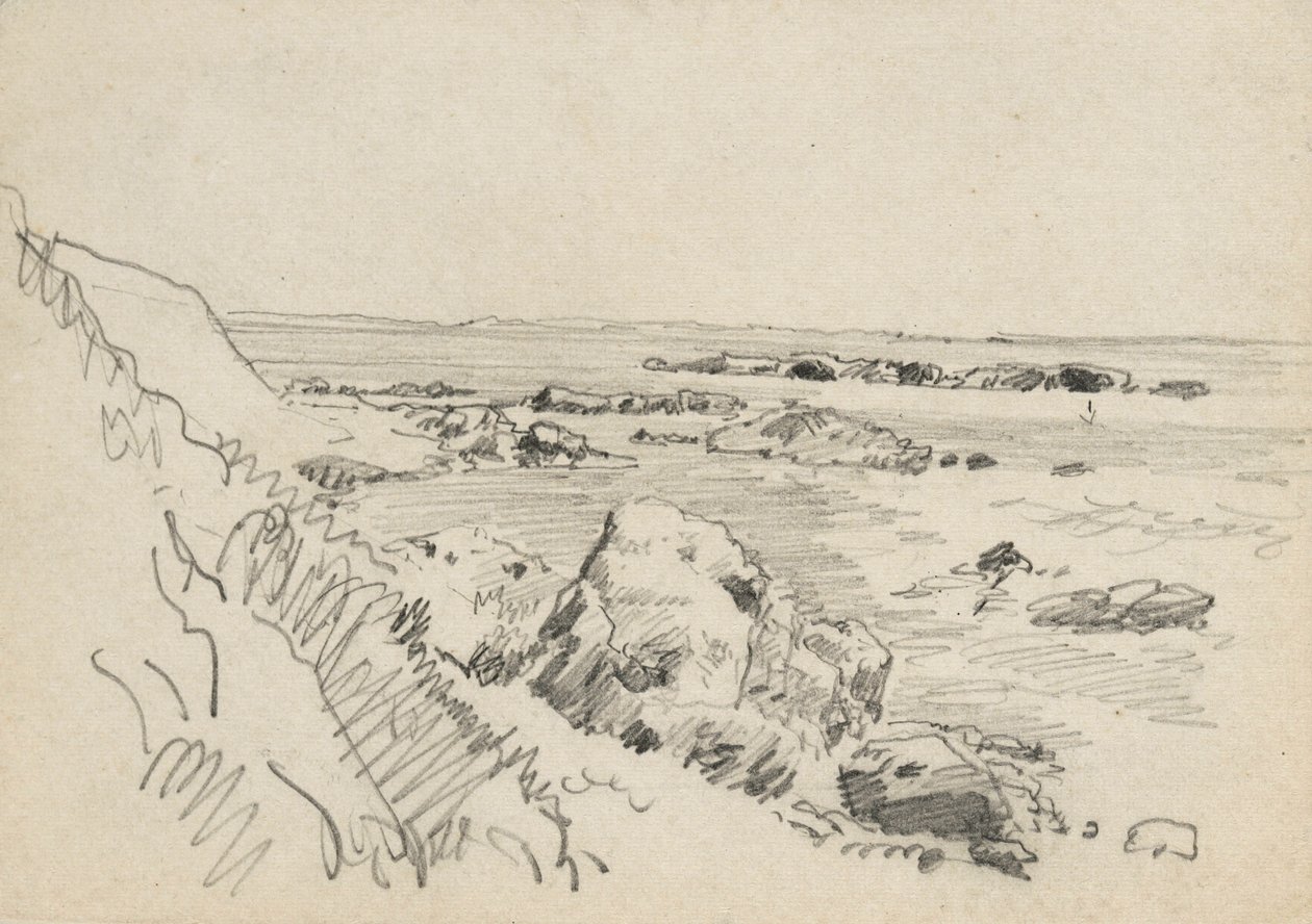 Sziklás tengerpart alkotó: William Trost Richards