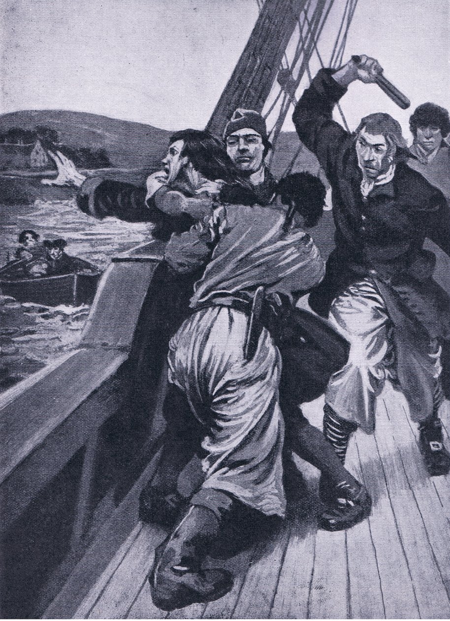 David Balfour elrablása, Newnes Pictorial Knowledge 7. kötet, 1950-es évek alkotó: William after Stott