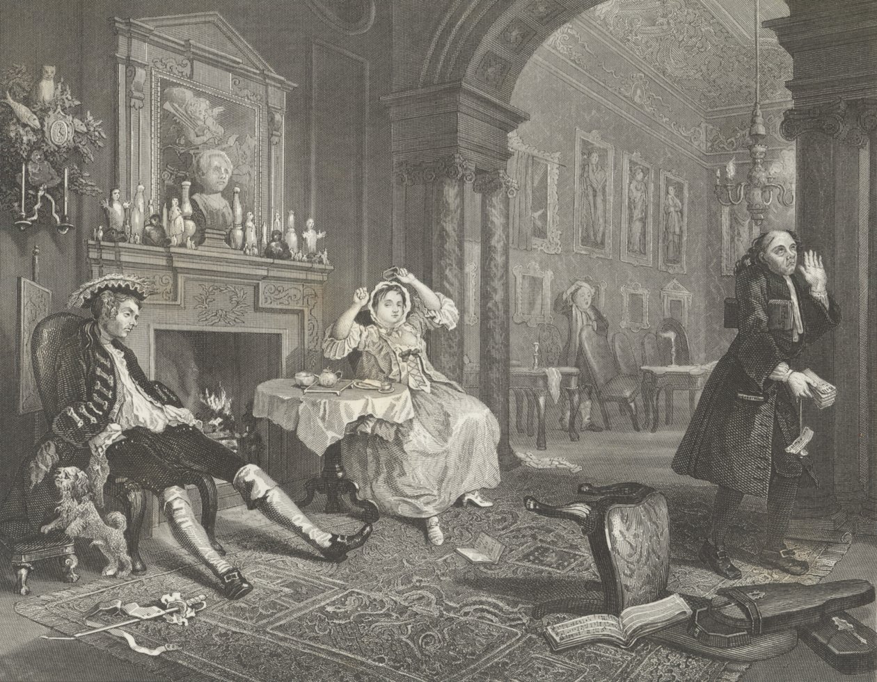 Házasság a la Mode-ban alkotó: William (after) Hogarth