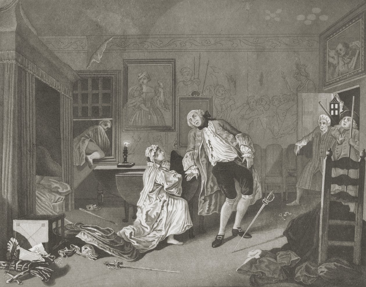 Házasság a la Mode-ban alkotó: William (after) Hogarth