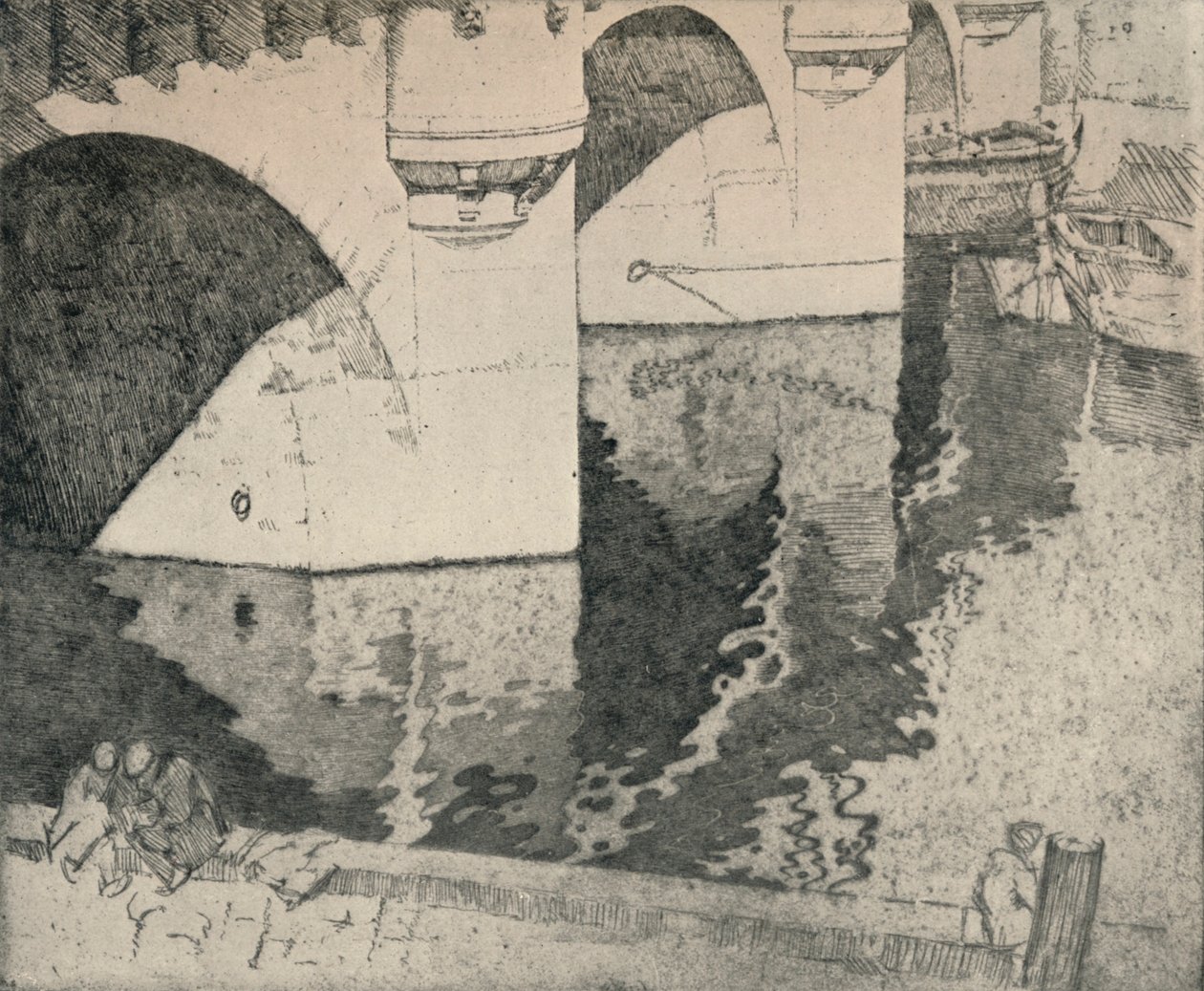 A Pont Neuf, 1915 alkotó: William A Levy