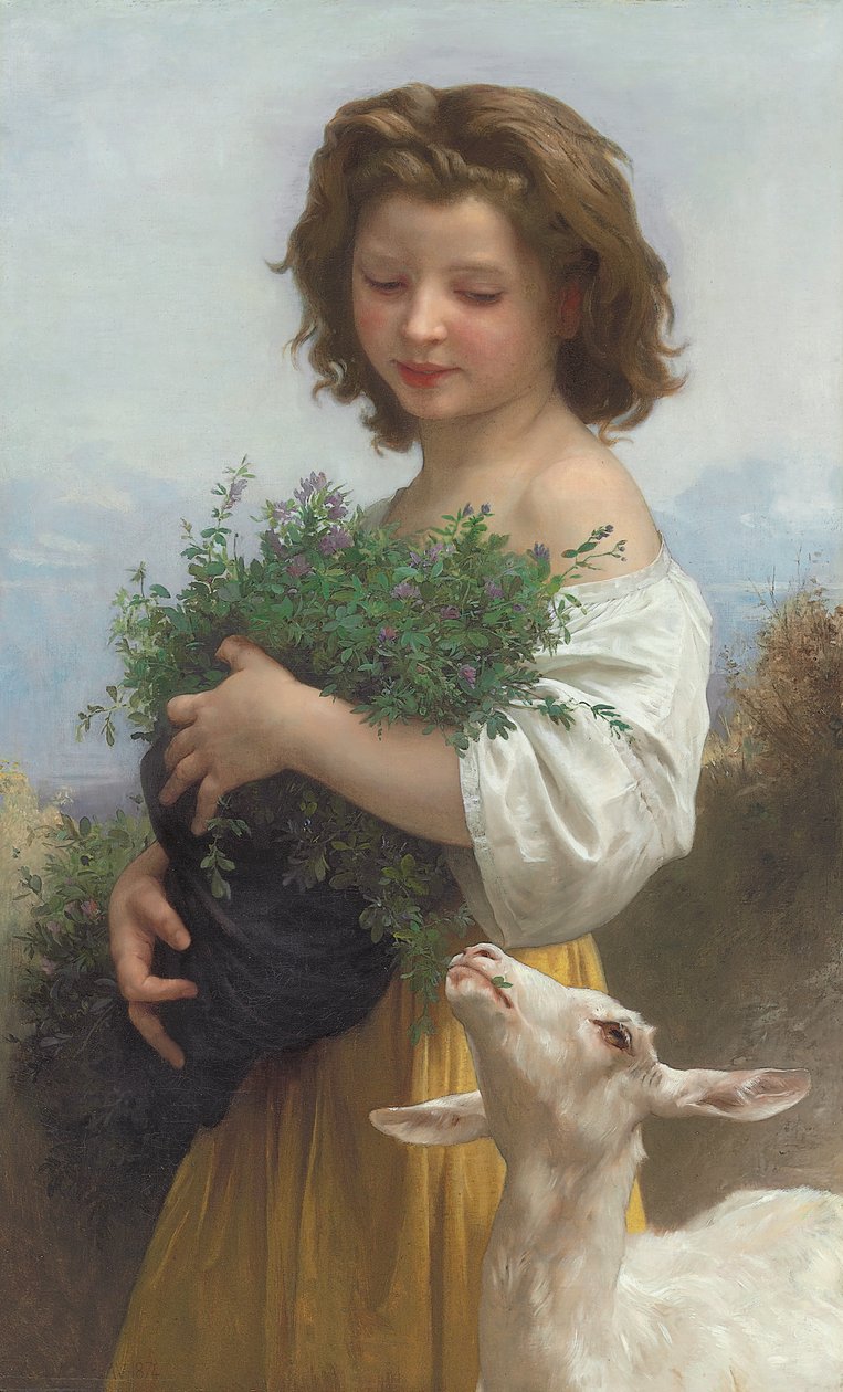 Kis smaragd; A kis smaragd, 1874 alkotó: William Adolphe Bouguereau