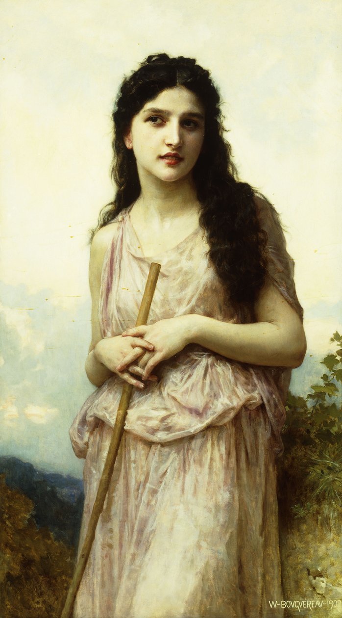 Meditáció, 1902 alkotó: William Adolphe Bouguereau