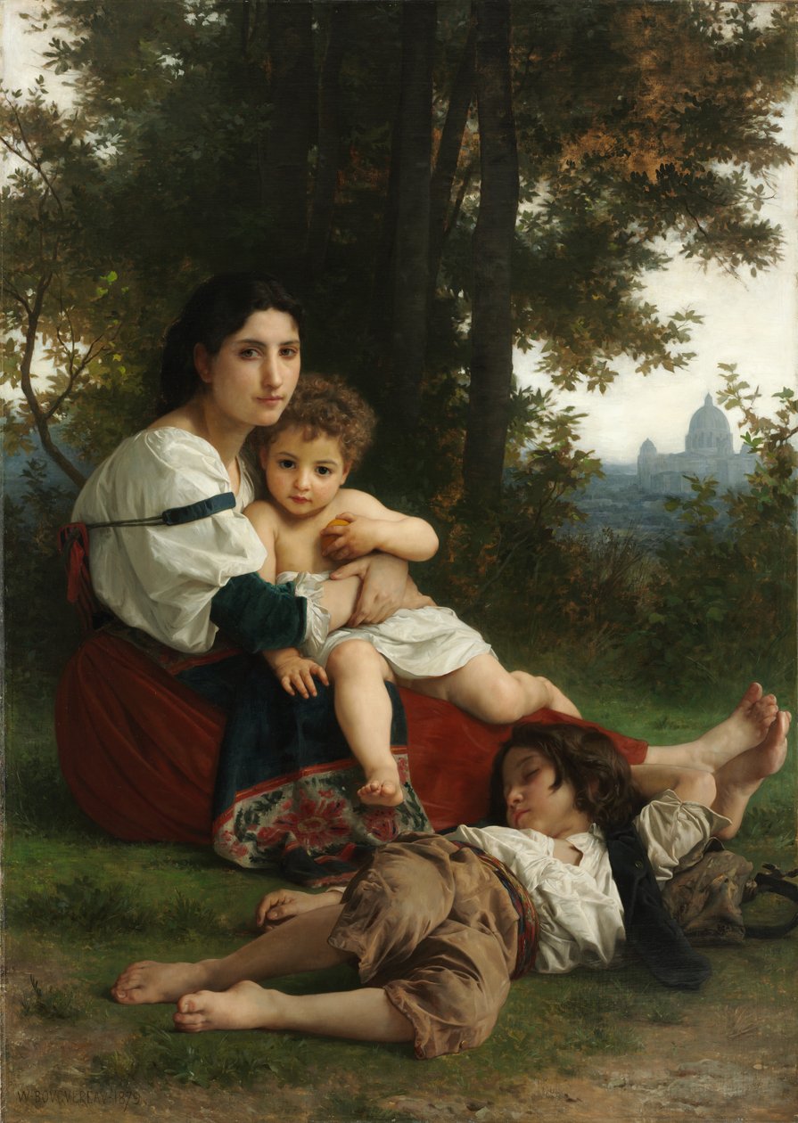 Pihenés, 1879. alkotó: William Adolphe Bouguereau