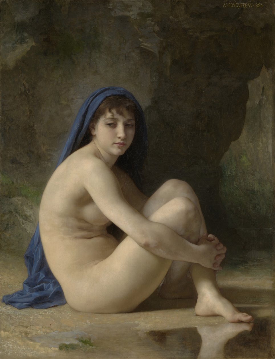Ülő akt, 1884 alkotó: William Adolphe Bouguereau