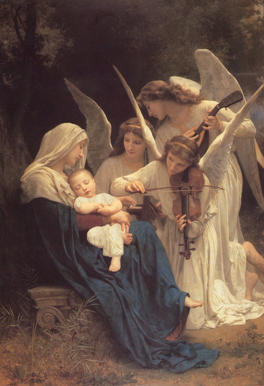 Angyalok dala, 1881 alkotó: William Adolphe Bouguereau