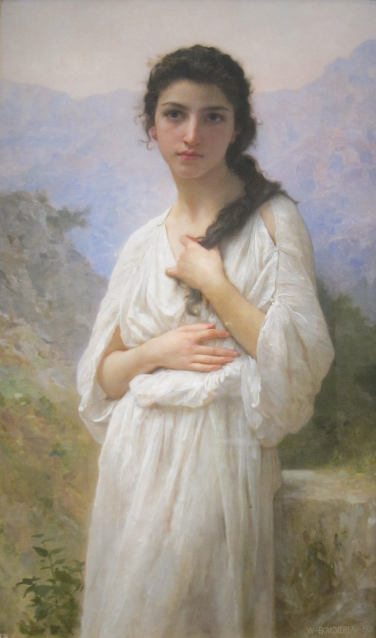 A meditáció alkotó: William Adolphe Bouguereau