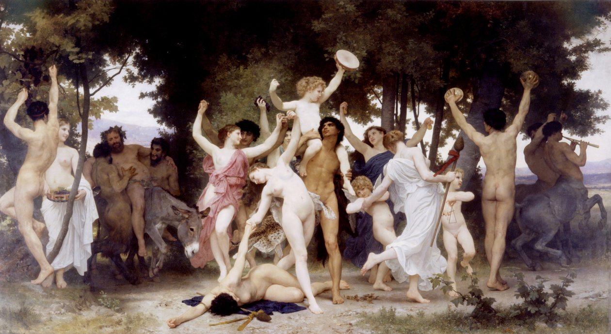 Bacchus ifjúsága alkotó: William Adolphe Bouguereau