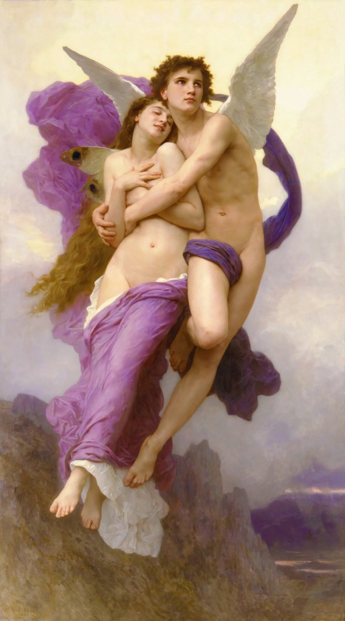 A Psyche elrablása, 1895. alkotó: William Adolphe Bouguereau
