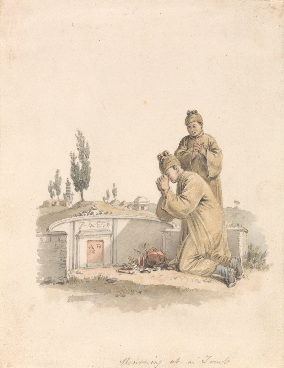 Gyász a sírnál alkotó: William Alexander