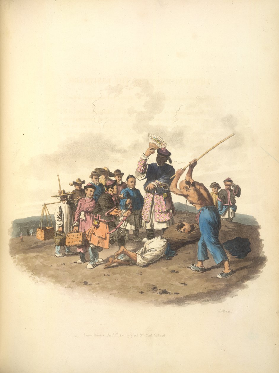 The punishment of the Bastinado alkotó: William Alexander