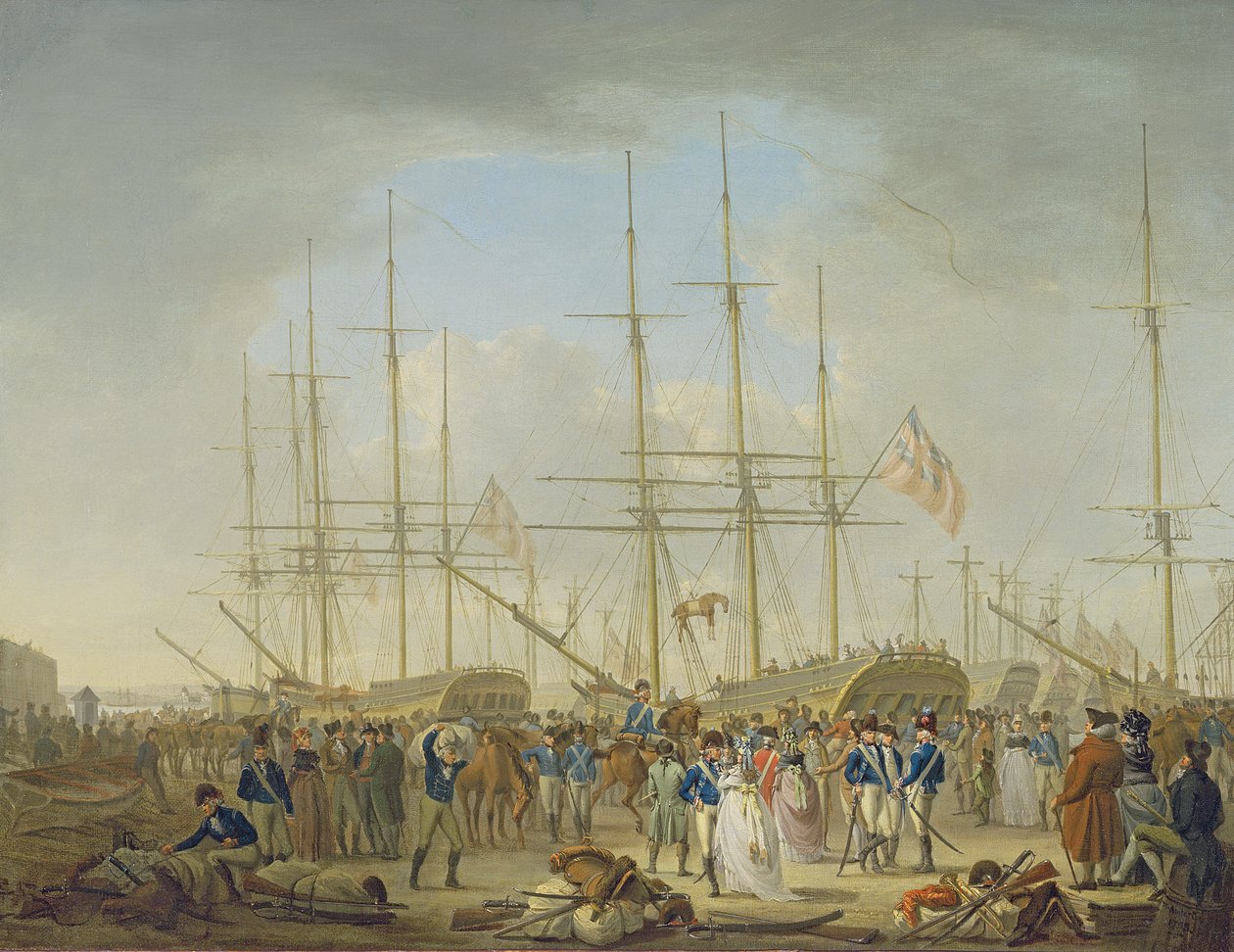 Huszárok indulnak Deptfordban alkotó: William Anderson
