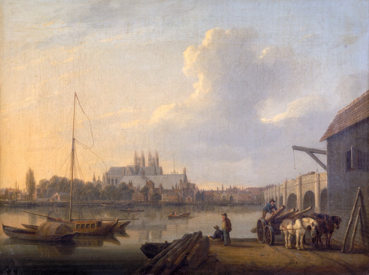 „Westminster délről”, 1810 alkotó: William Anderson