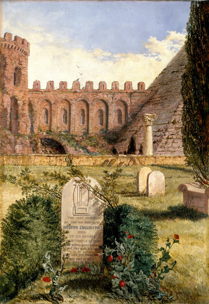 Keats sírja, 1873 alkotó: William Bell Scott