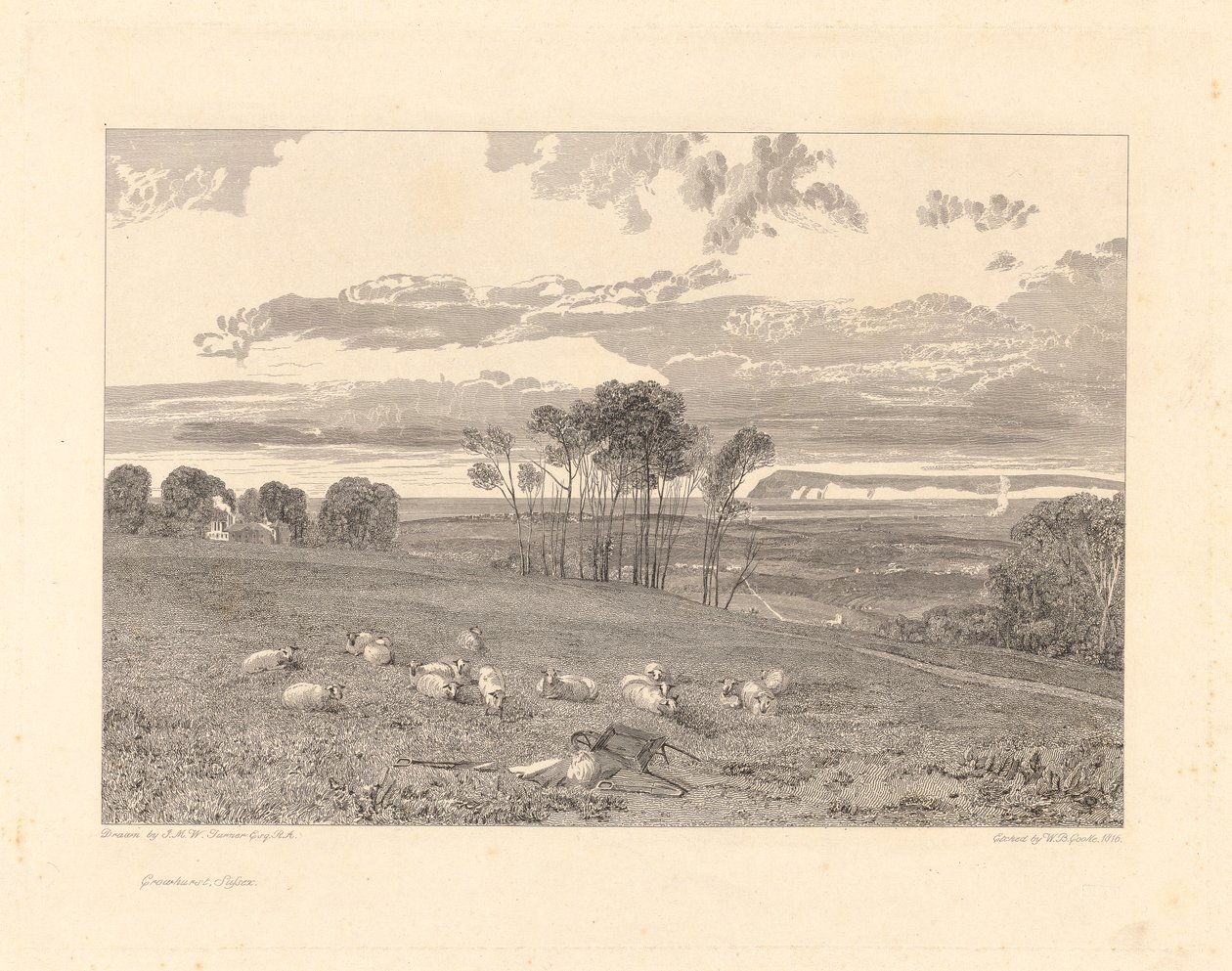 Crowhurst, Sussex alkotó: William Bernard Cooke