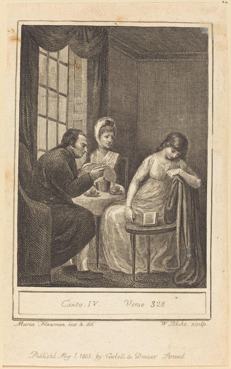 IV. ének, 328. vers, 1803. alkotó: William Blake