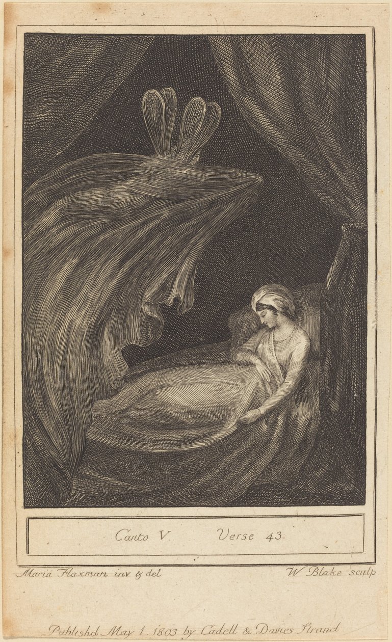 V. ének, 43. vers, 1803. alkotó: William Blake