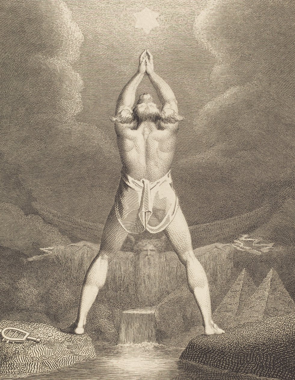 Egyiptom megtermékenyítése, 1791. alkotó: William Blake