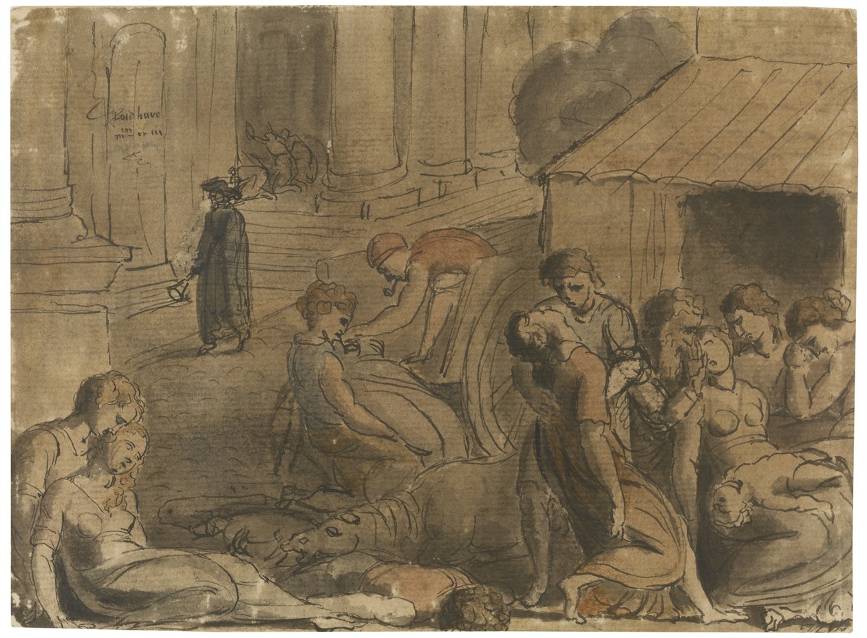 Londoni nagy pestisjárvány, kb. 1779 alkotó: William Blake