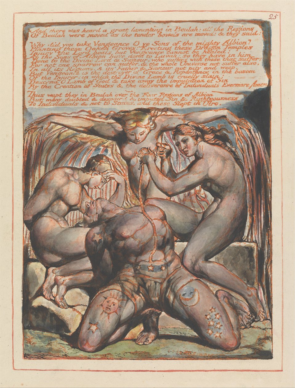 Jeruzsálem, 25. tábla, és hallották ... alkotó: William Blake