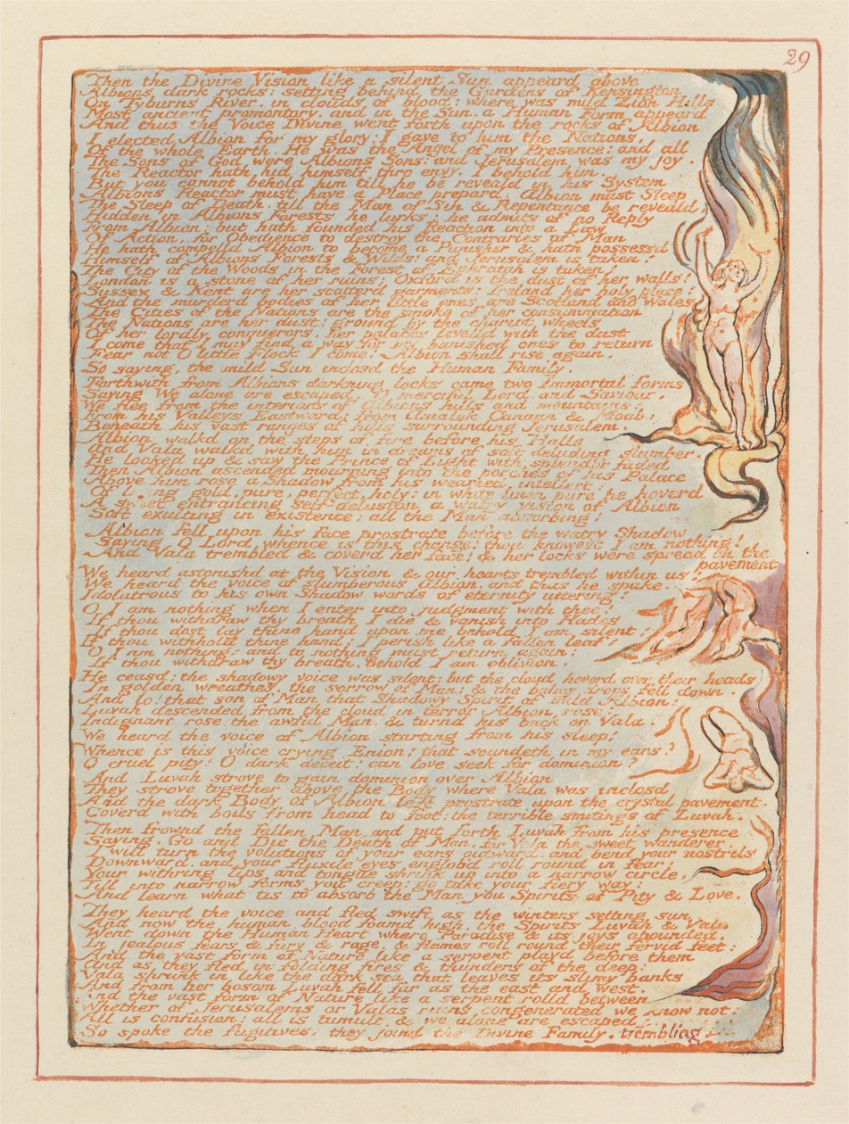 Jeruzsálem, 29. tábla, majd az isteni látomás... alkotó: William Blake