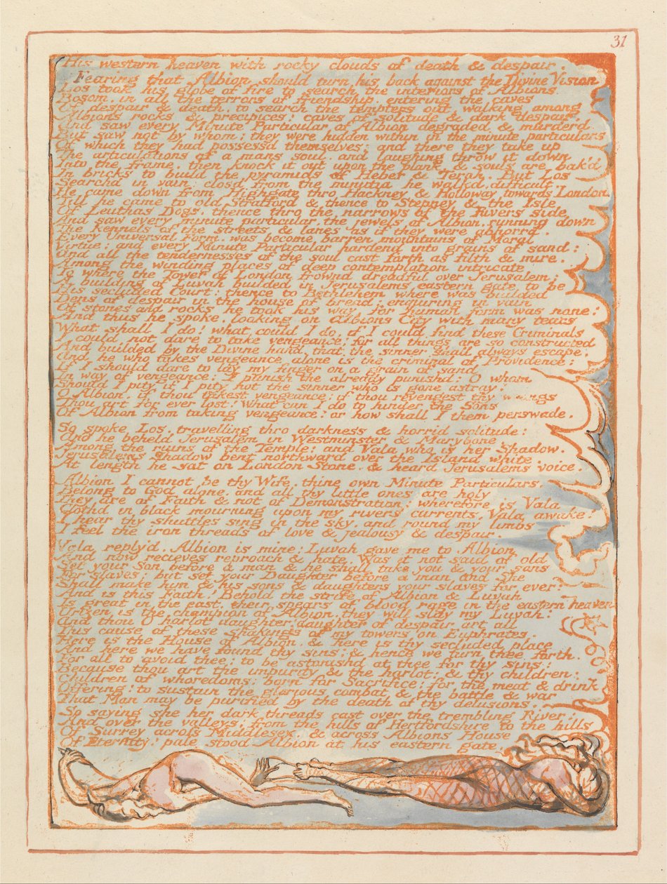 Jeruzsálem, 31. tábla, nyugati mennyei ... alkotó: William Blake