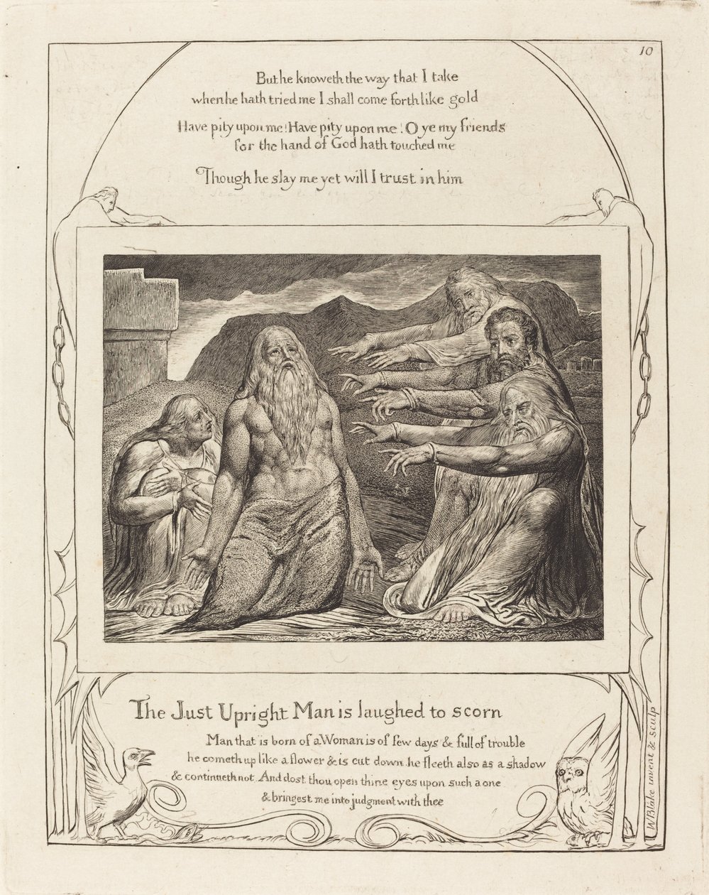 Jóbot megdorgálták a barátai alkotó: William Blake