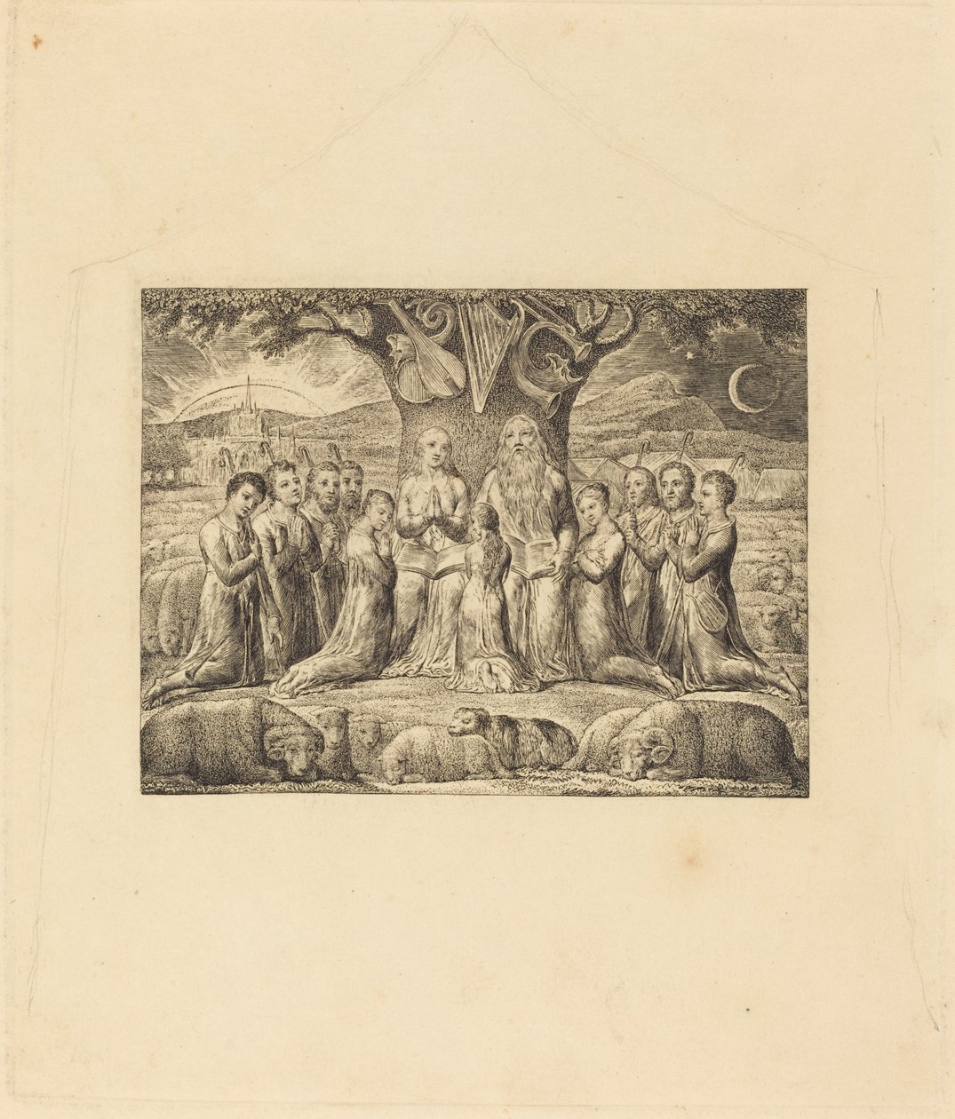 Jób és családja alkotó: William Blake