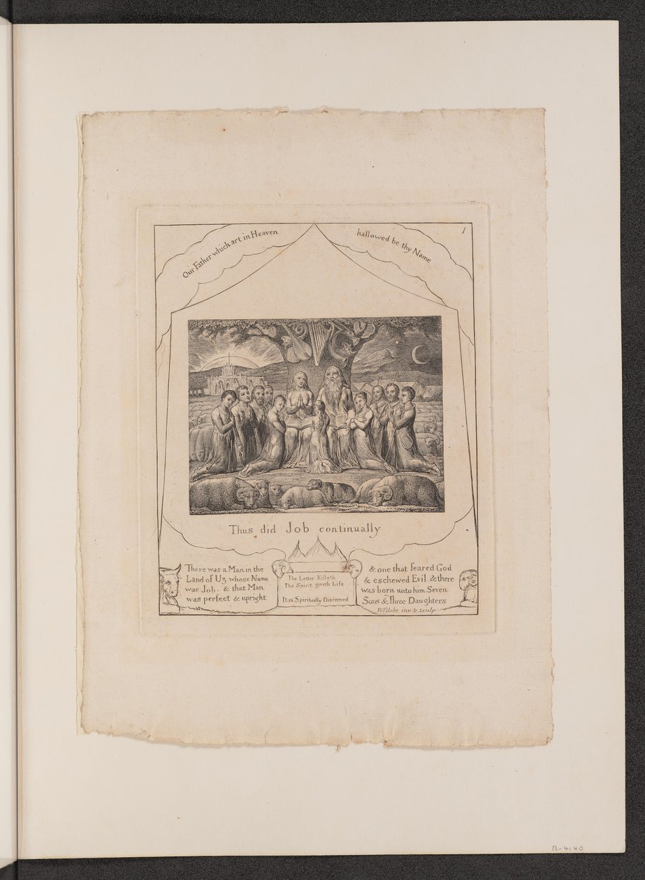 Jób és családja alkotó: William Blake