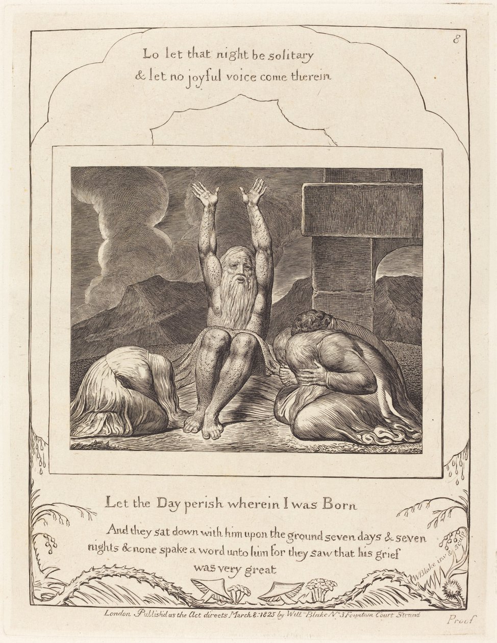 Job kétségbeesése alkotó: William Blake