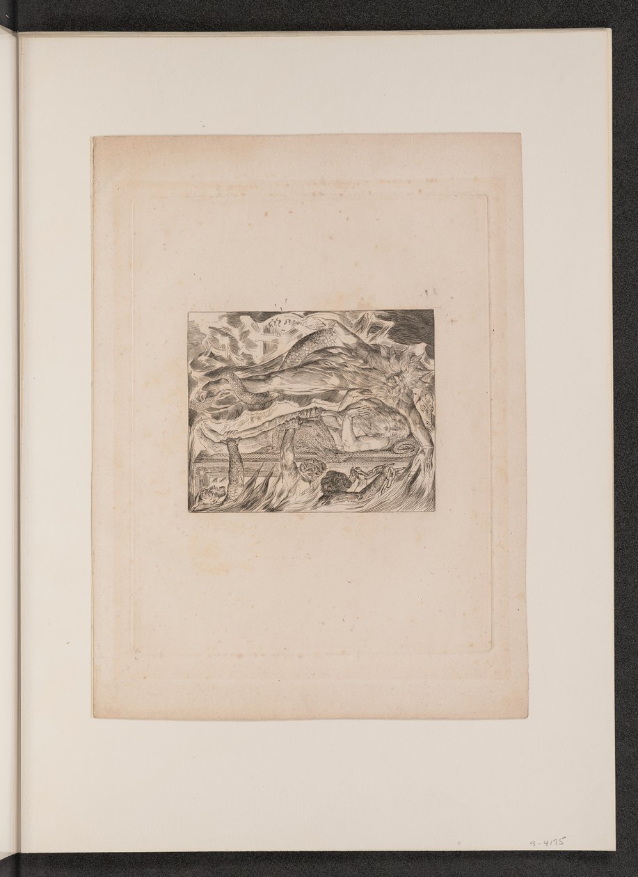 Jób gonosz álmai, 1825. alkotó: William Blake