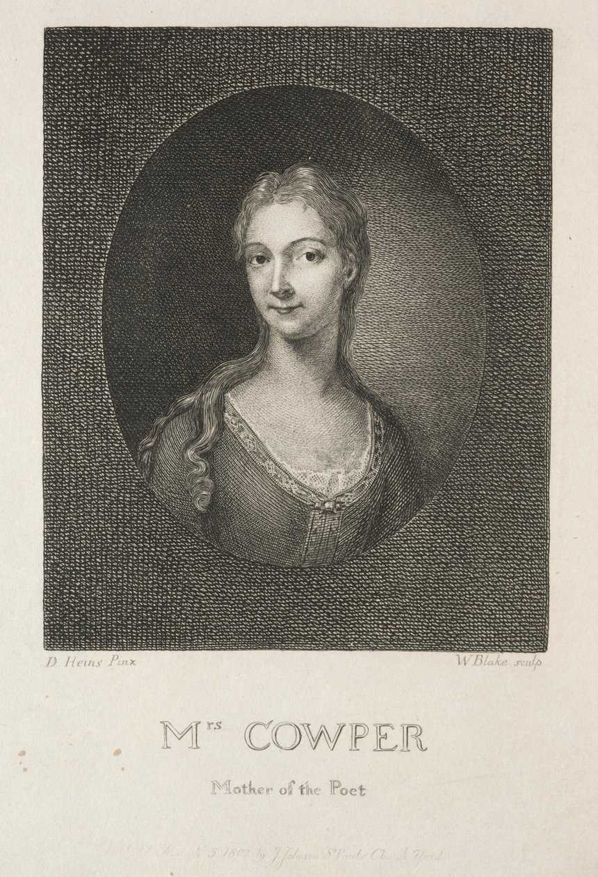 Cowperné, a költő anyja, 1802. alkotó: William Blake