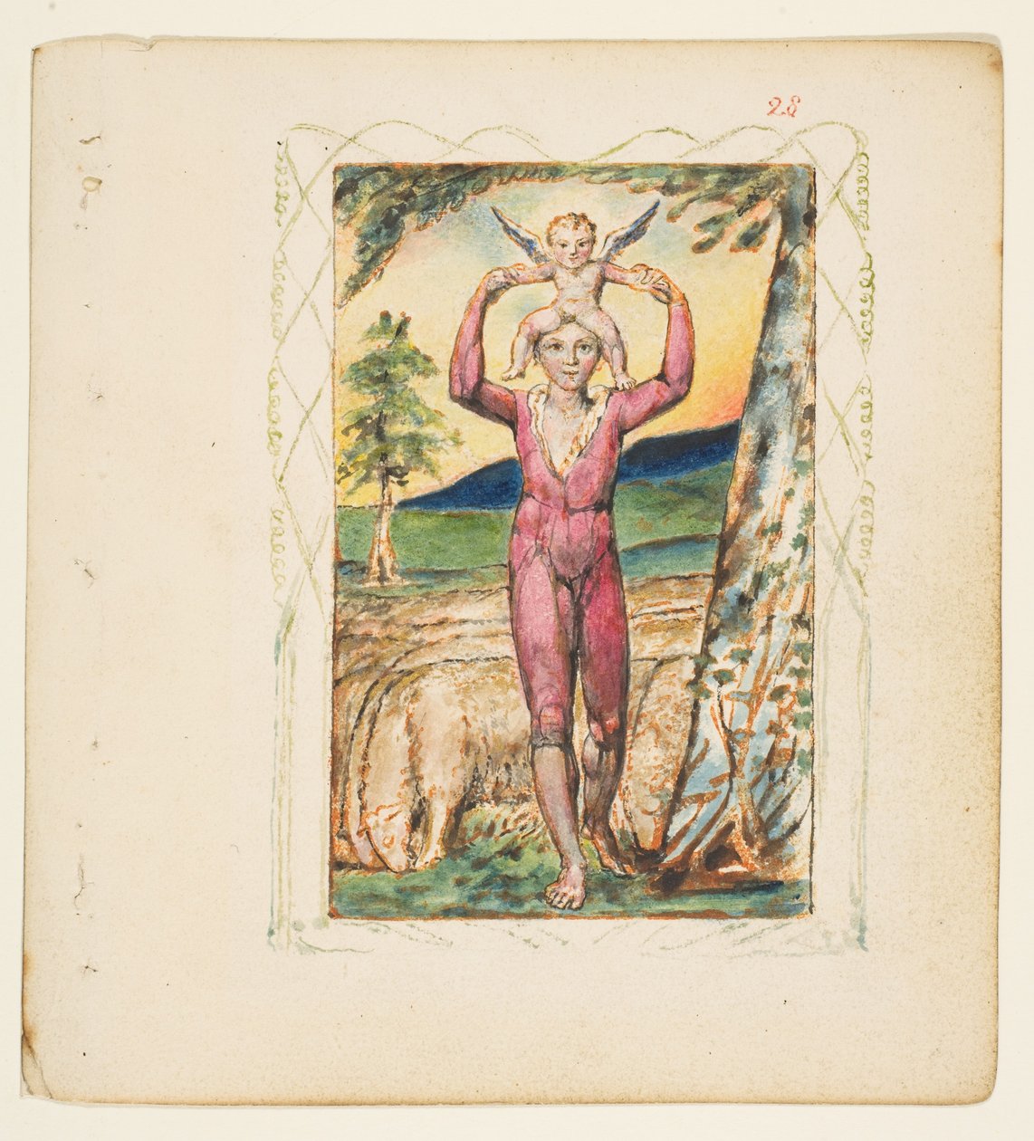 Songs of Experience: Frontispiece, kb. 1825. alkotó: William Blake