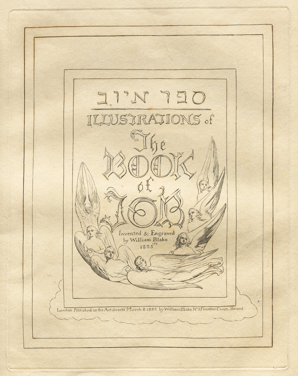 A Jób könyve: Címlap alkotó: William Blake