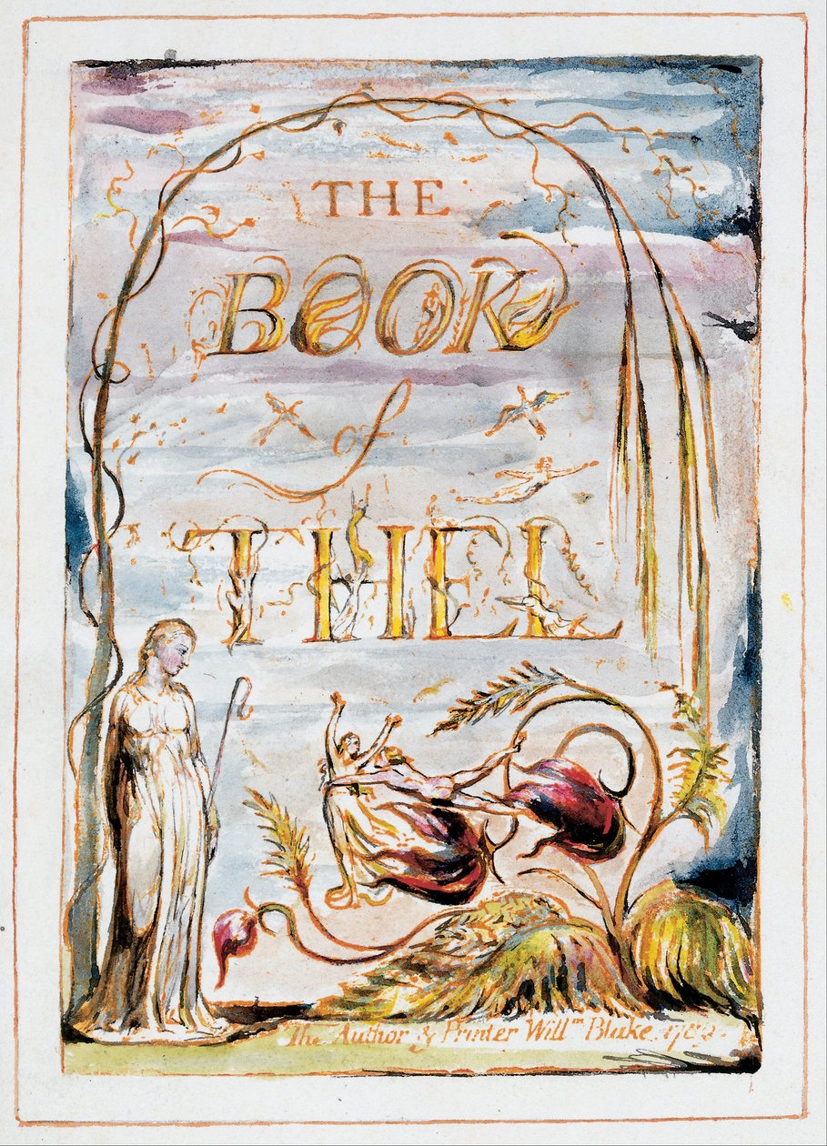 Thel könyve (előlap) alkotó: William Blake