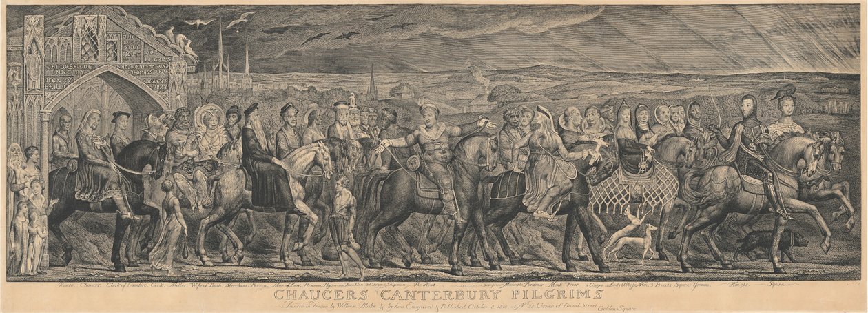 A canterburyi zarándokok alkotó: William Blake