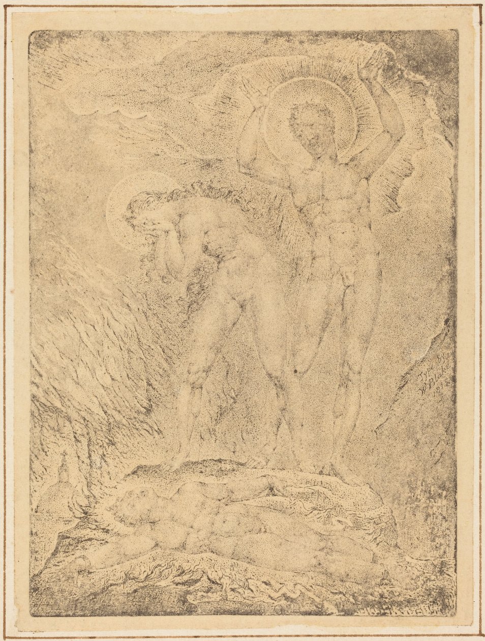 The Chaining of Ork alkotó: William Blake