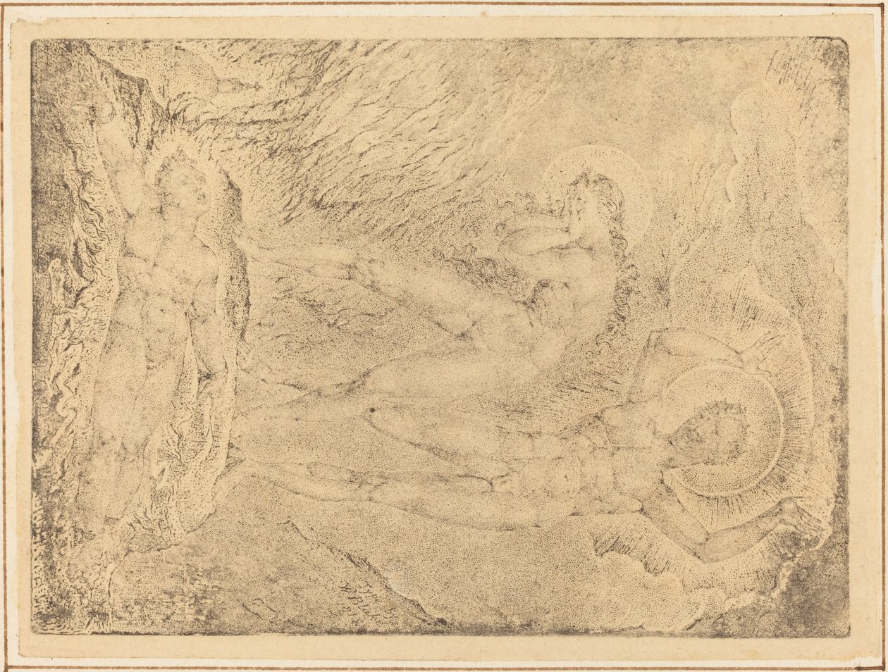 Az ork megláncolása, 1812. alkotó: William Blake