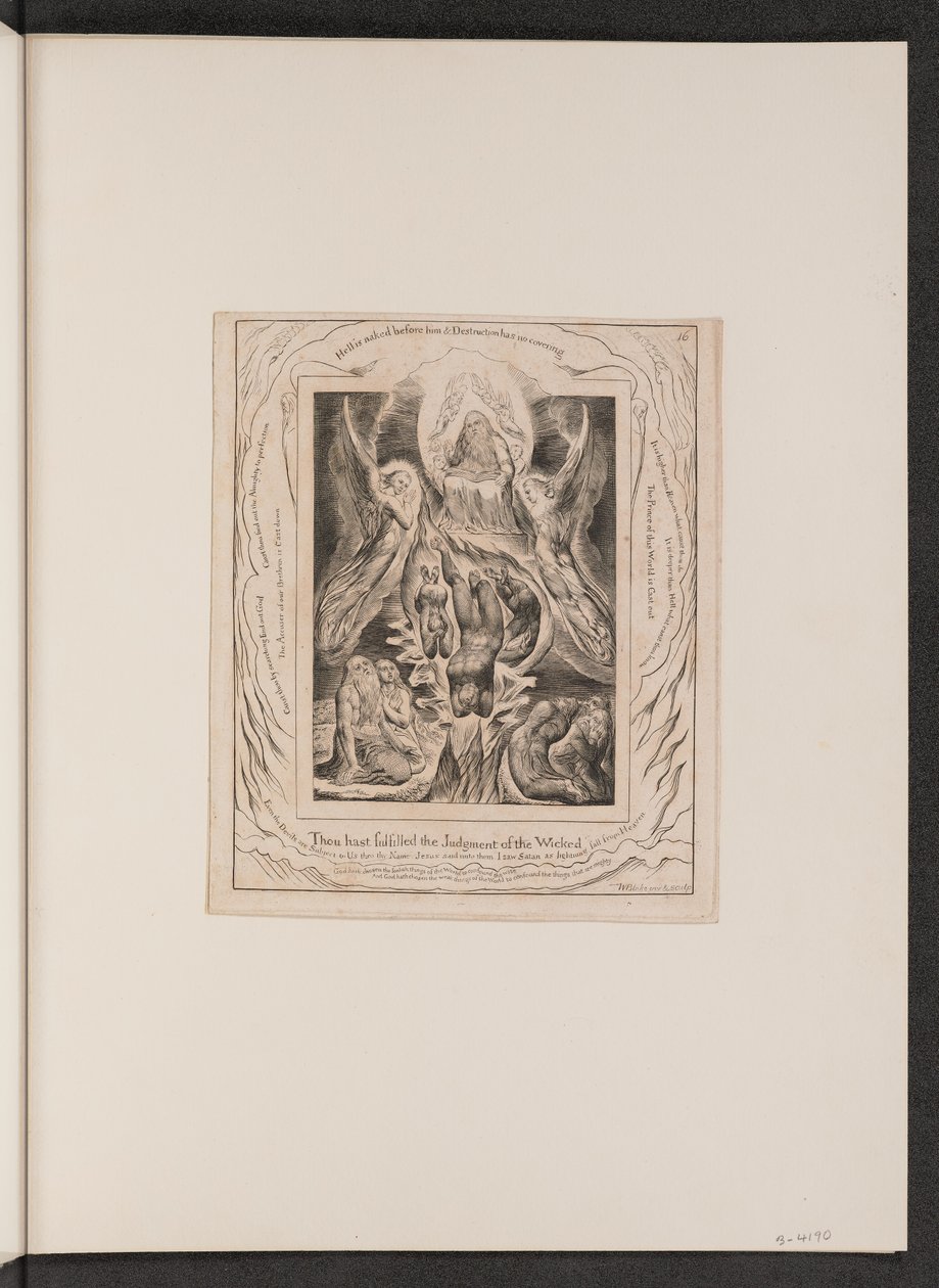A Sátán bukása alkotó: William Blake
